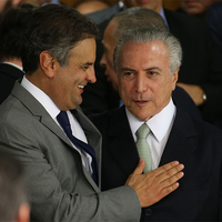 Temer e Aécio Neves